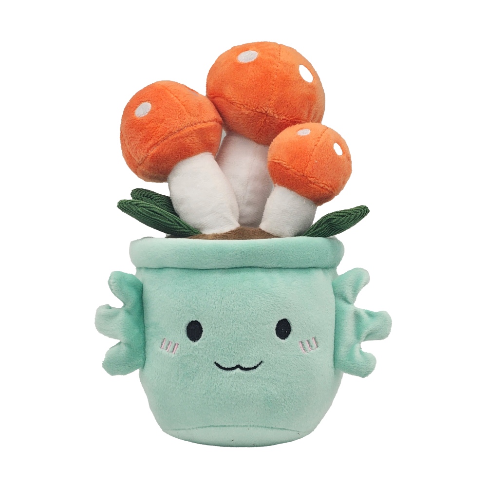 Plant plush axolotl